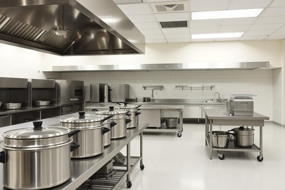 Södra skolköket, kommunal kostenhet – 1 200 portioner per dag med cook-chill